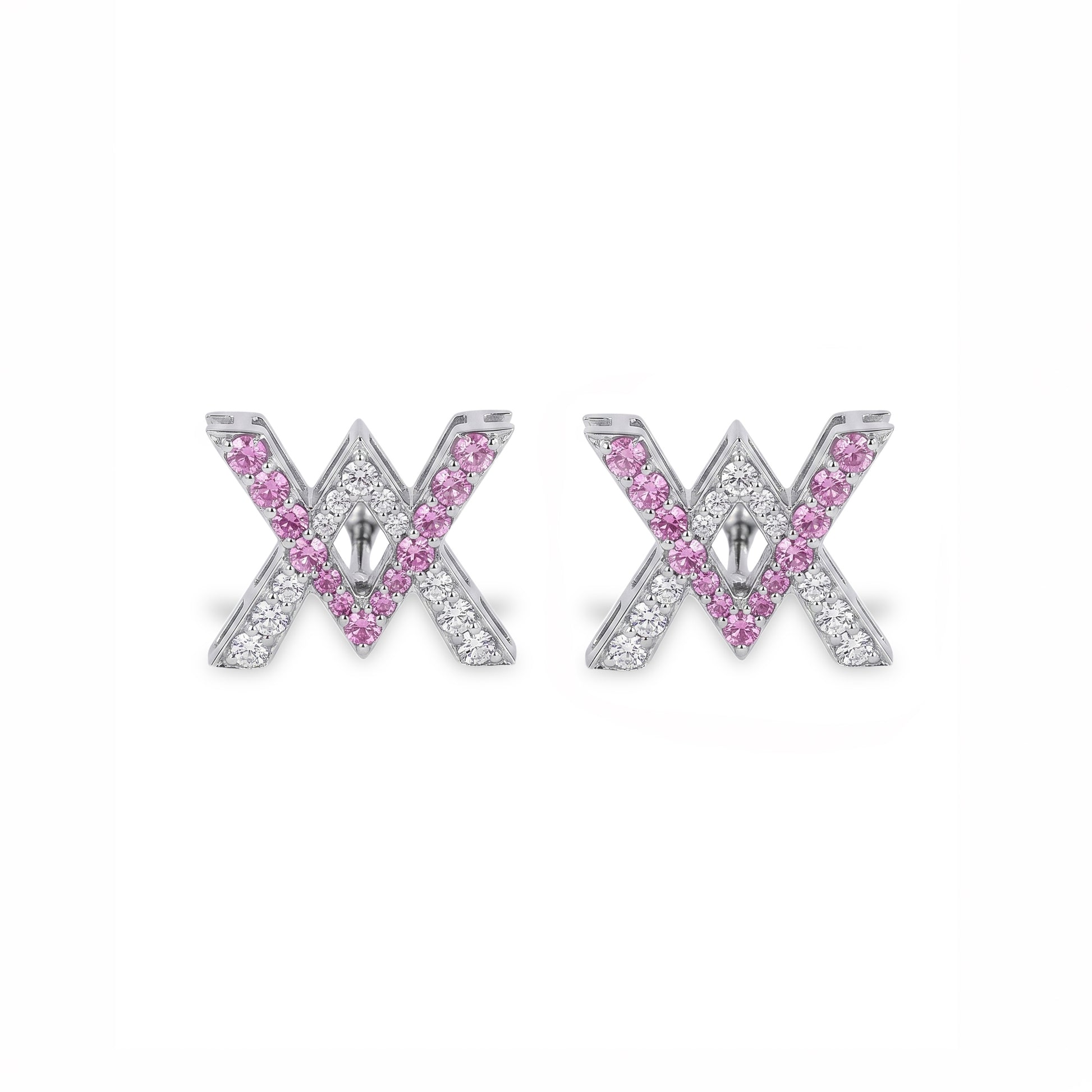Caleums Caleums Signature 18K White Gold Earrings