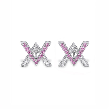 Caleums Caleums Signature 18K White Gold Earrings