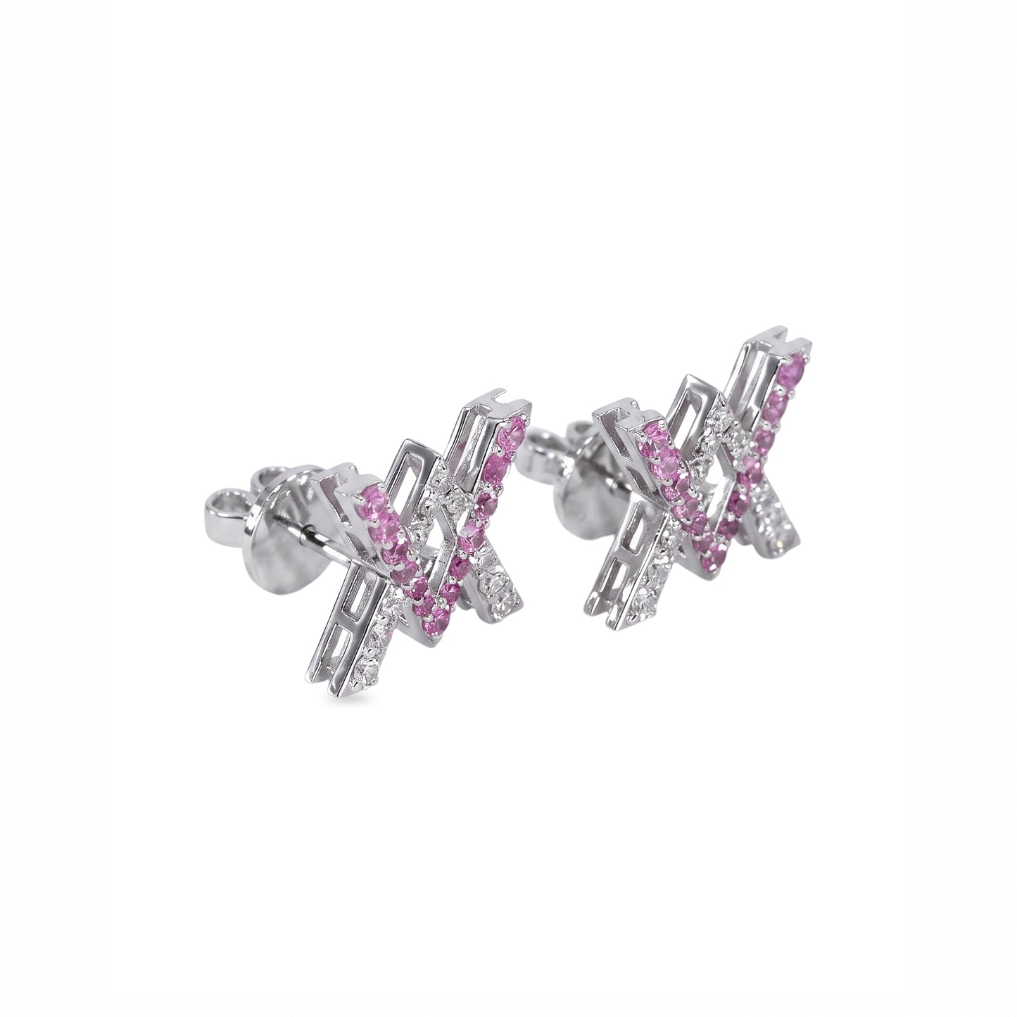 Caleums Caleums Signature 18K White Gold Earrings