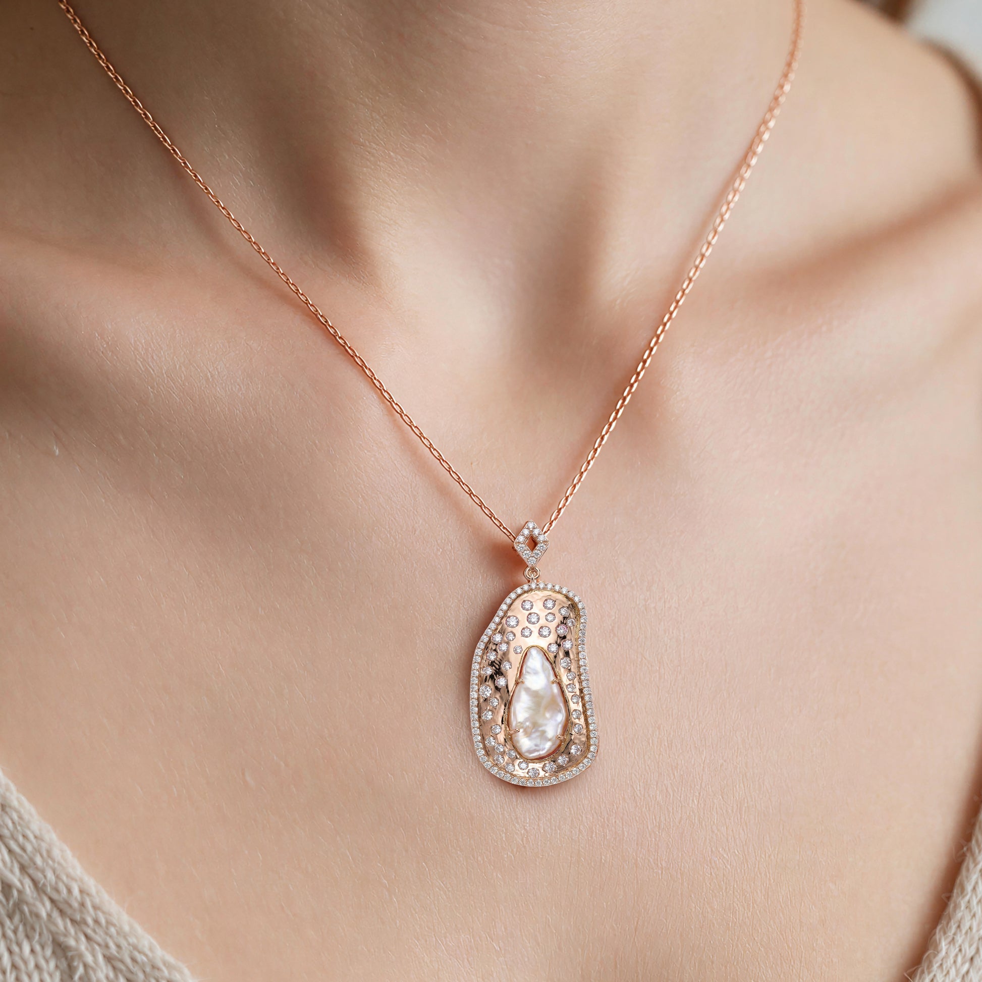 Caleums Sirr Al Bahr 18K Rose Gold Necklace