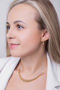 Classiyah Boho Necklace in 18K gold, lifestyle view
