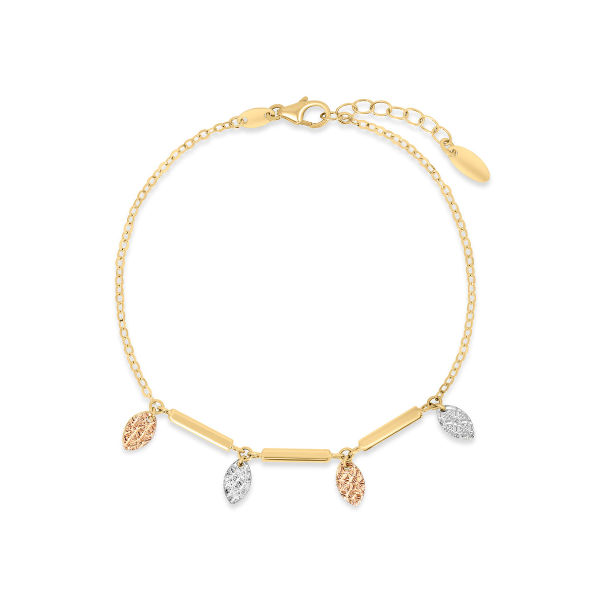 Classiyah Dainty Bar Bracelet in 18K gold