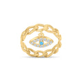 Classiyah Diamond Eye Ring in 18K gold with lab-grown diamond