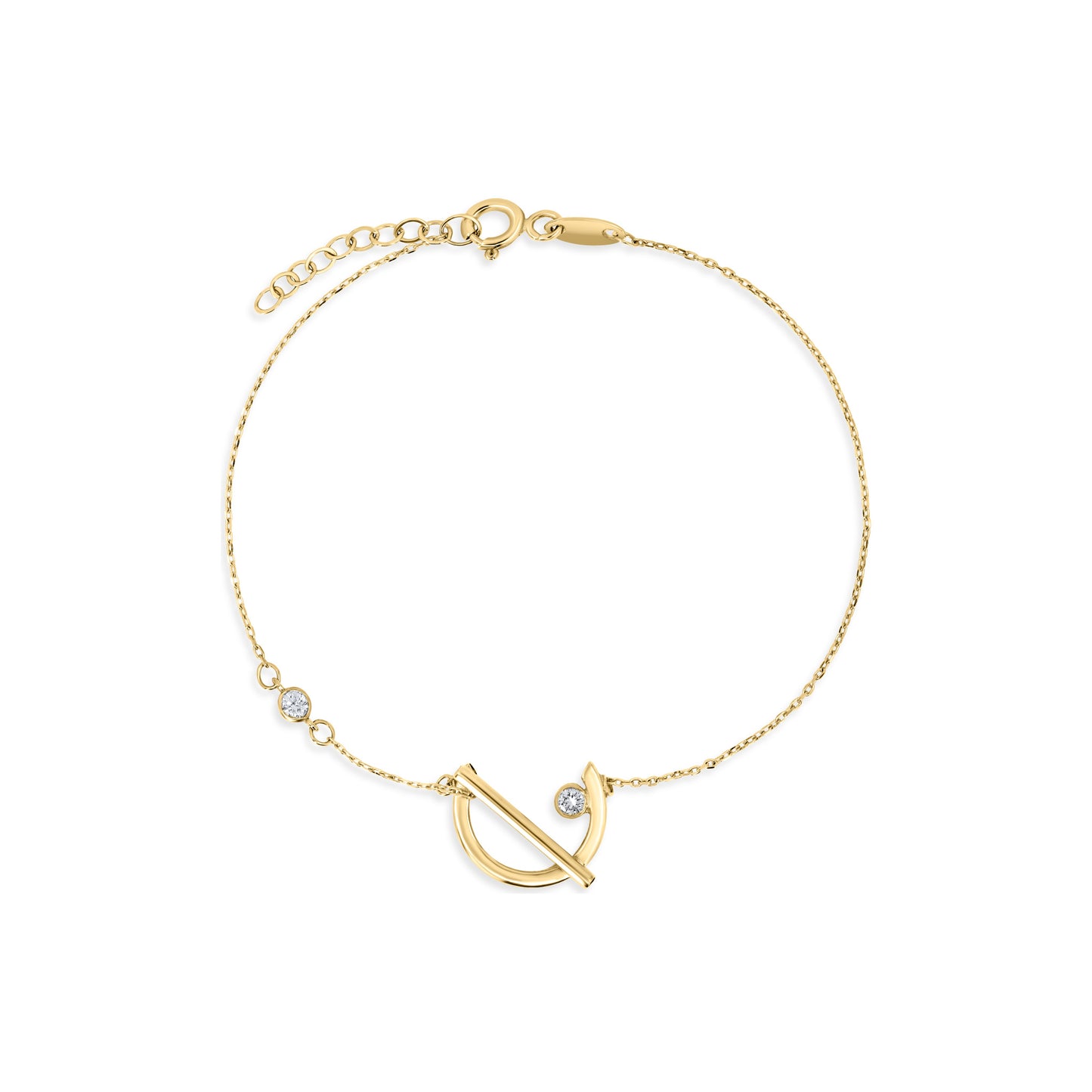 Classiyah Graceful Serenity Diamond Bracelet in 18K gold