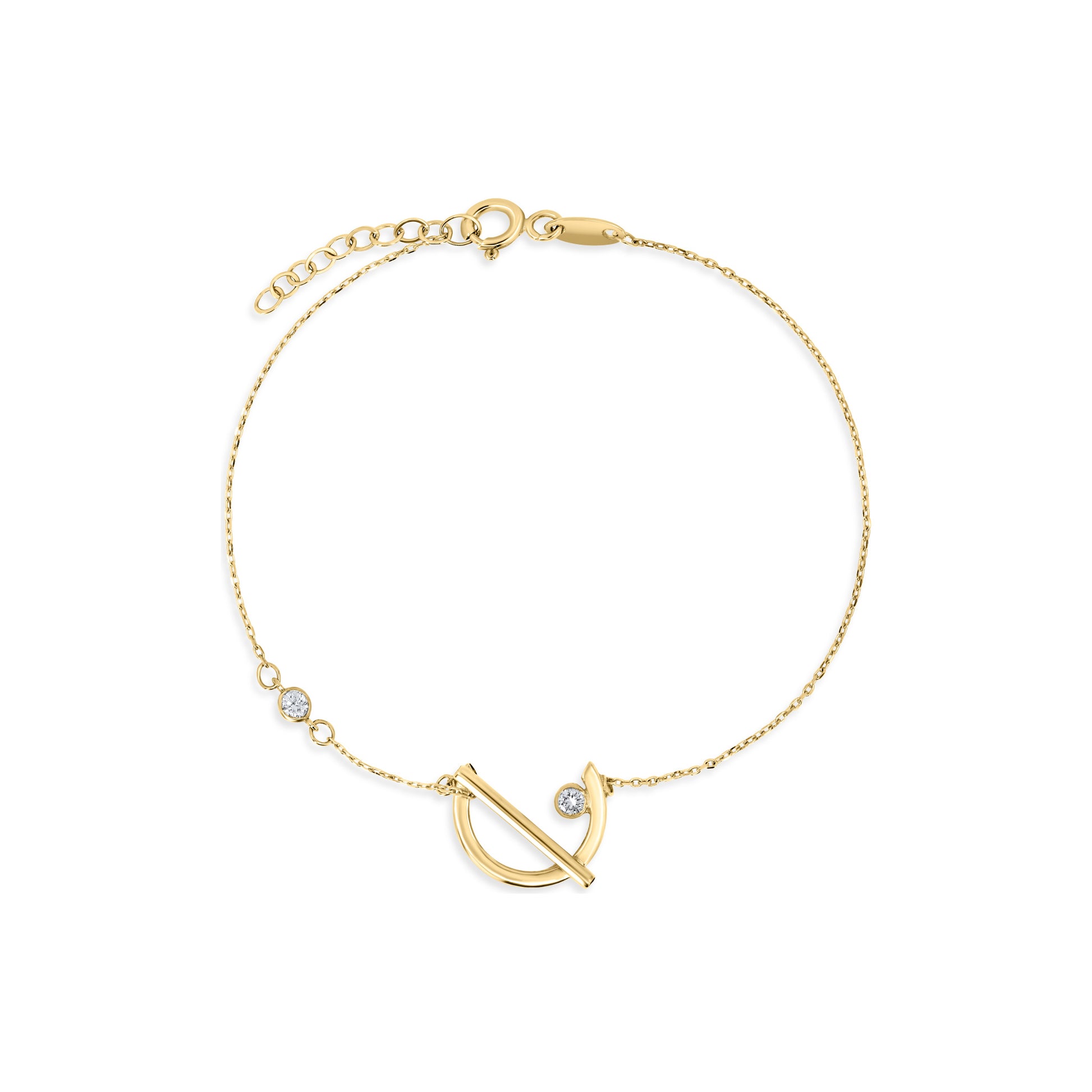 Classiyah Graceful Serenity Diamond Bracelet in 18K gold