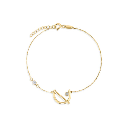 Classiyah Graceful Serenity Diamond Bracelet in 18K gold