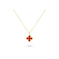 Classiyah Lucky Charm Clover Necklace in 18K gold