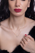Classiyah Rising Starfish Pendant in 18K gold, lifestyle view
