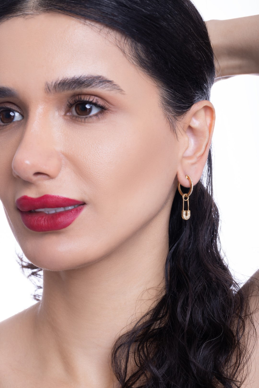 Classiyah Sparkle Secure Earrings worn
