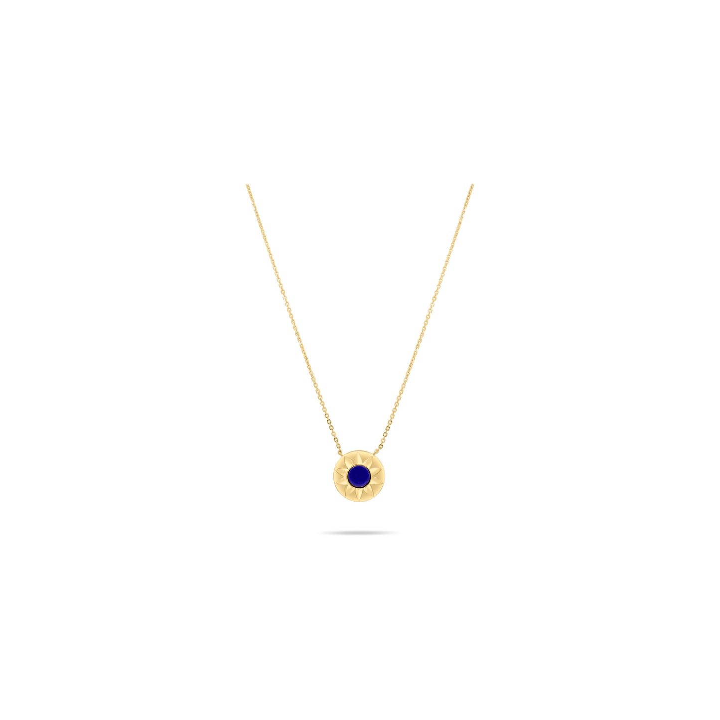 Classiyah Sunlit Lapis Pendant in 18K gold with lapis lazuli