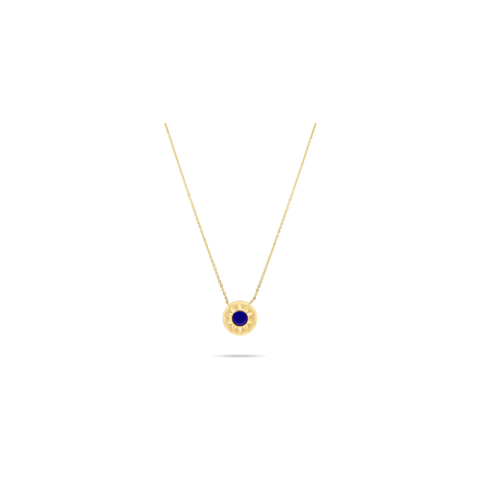 Classiyah Sunlit Lapis Pendant in 18K gold with lapis lazuli