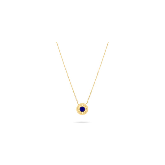 Classiyah Sunlit Lapis Pendant in 18K gold with lapis lazuli