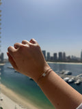 Dennis Luxe One Carat Bracelet worn outdoors