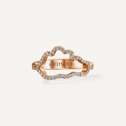 D’NOUR Cloud Love Diamond Line Ring product view