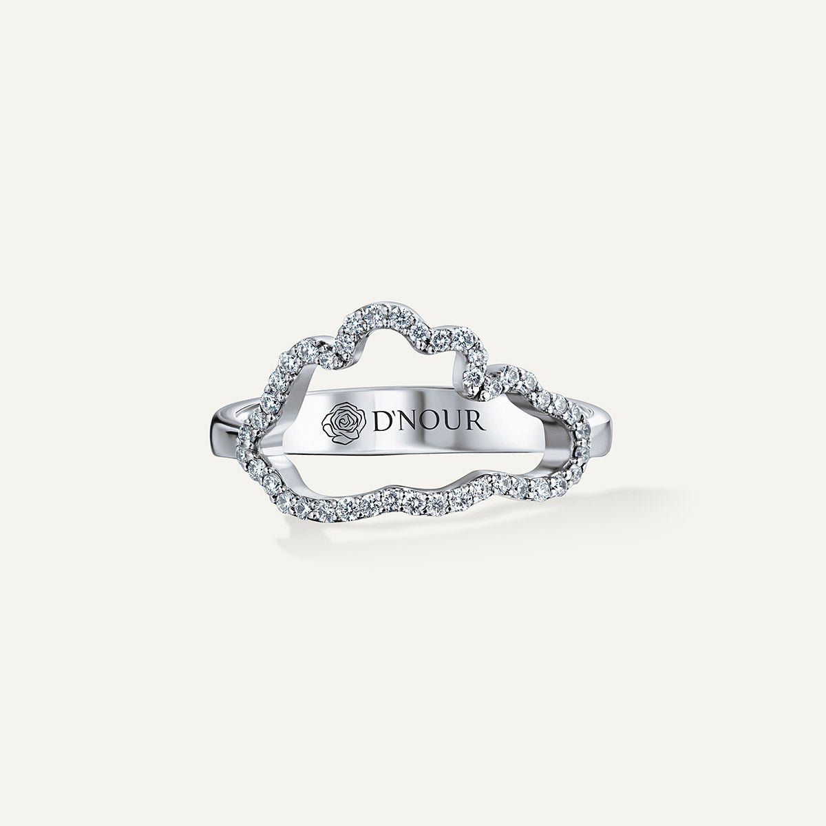 D’NOUR Cloud Love Diamond Line Ring product view
