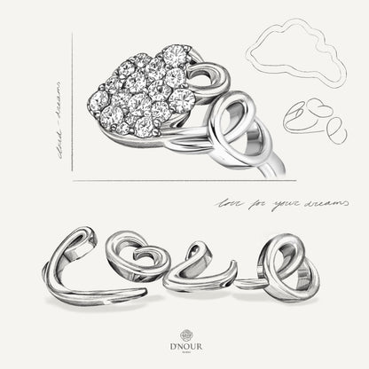 D’NOUR Cloud Love Full Diamond Ring product view