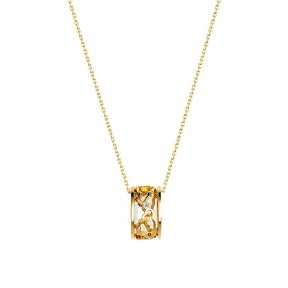 D’NOUR Cloud Love Gold Band Pendant on pure white background