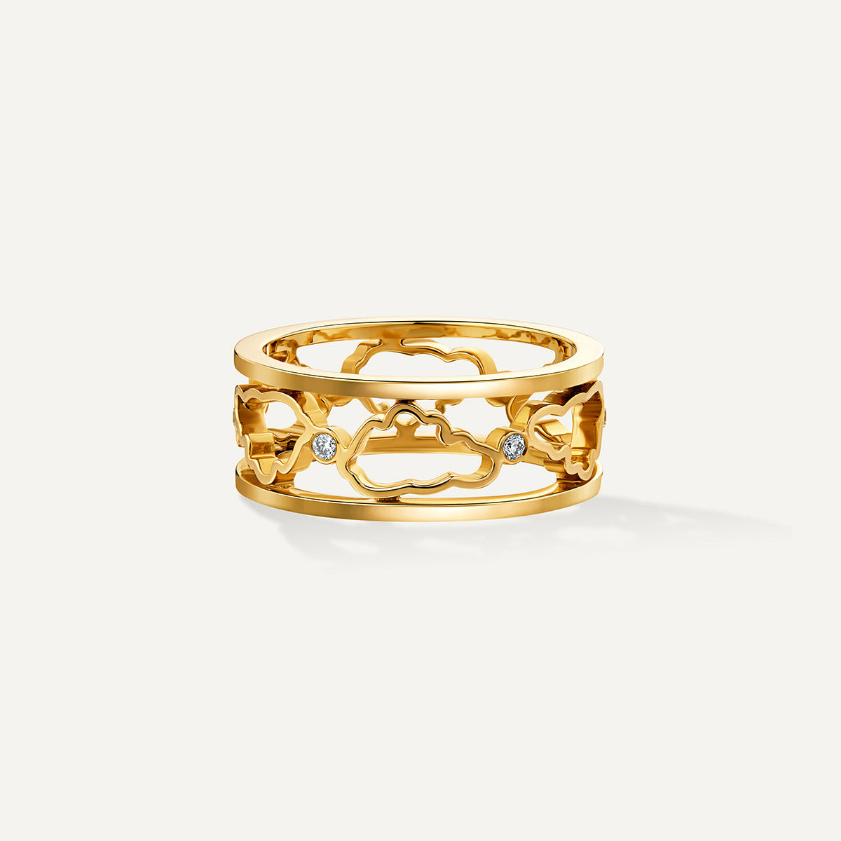 D’NOUR Cloud Love Gold Band Ring product view