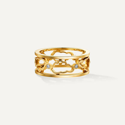 D’NOUR Cloud Love Gold Band Ring product view