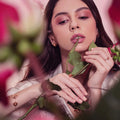 D’NOUR Rose Thank You Gold Mini Earrings in Pink Gold product view 2