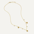D’NOUR Rose Thank You Three Pendant Necklace in Yellow Gold product view 3