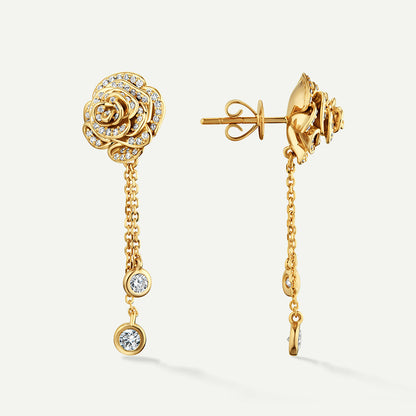 D’NOUR Rose Thank You Dangling Diamond Earrings product view