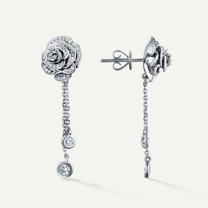 D’NOUR Rose Thank You Dangling Diamond Earrings product view