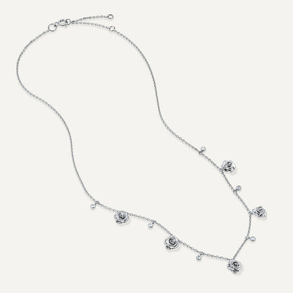 D’NOUR Rose Thank You Five Pendant Diamond Necklace product view