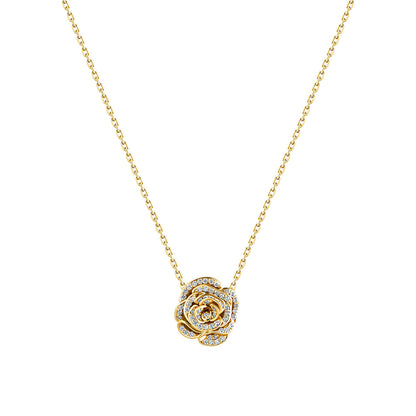 D’NOUR Rose Thank You Full Diamond Mini Pendant on pure white background