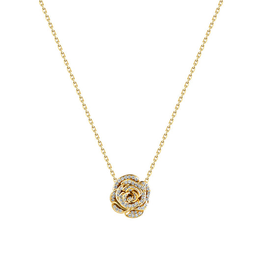 D’NOUR Rose Thank You Full Diamond Mini Pendant on pure white background