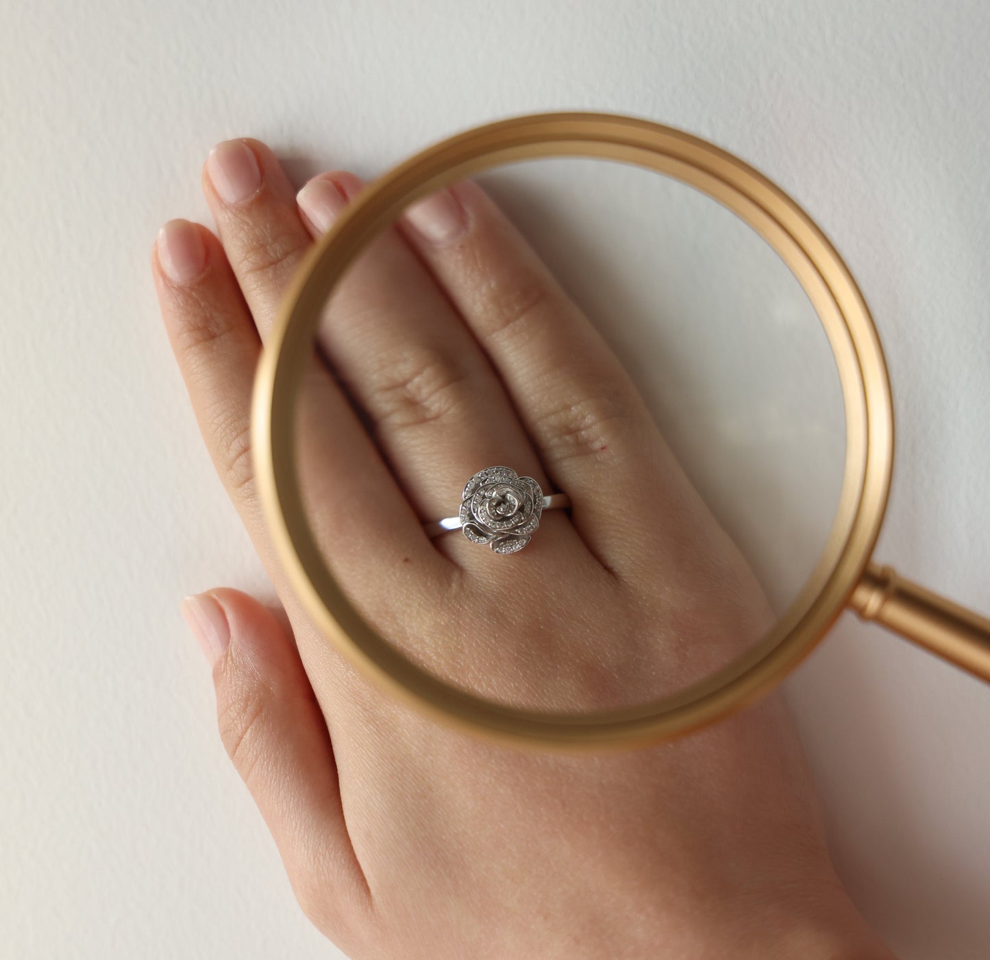 D’NOUR Rose Thank You Full Diamond Mini Ring lifestyle image
