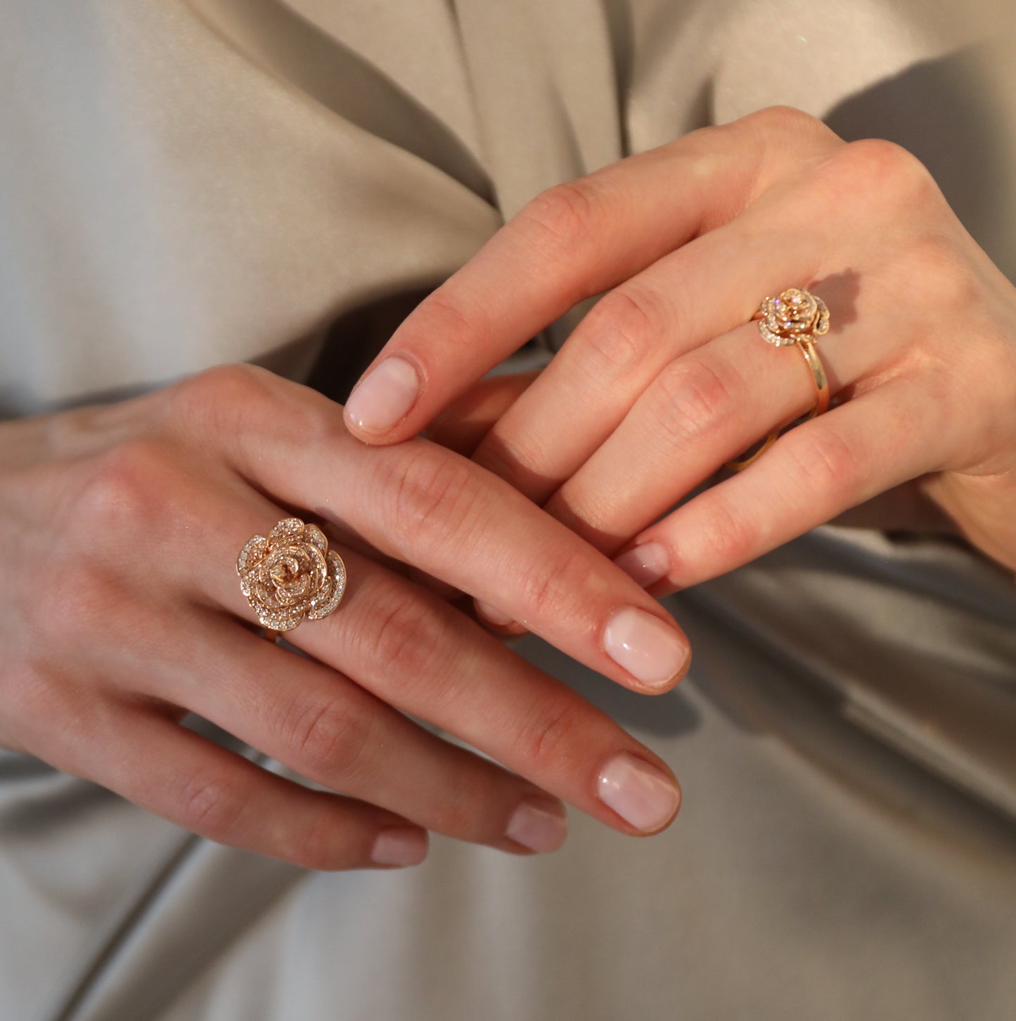 D’NOUR Rose Thank You Full Diamond Ring lifestyle image