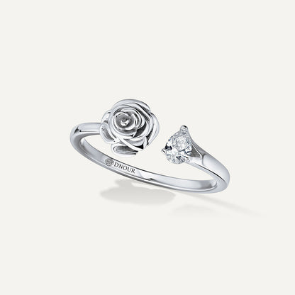 D'NOUR Rose Thank You Full Pear Diamond Ring