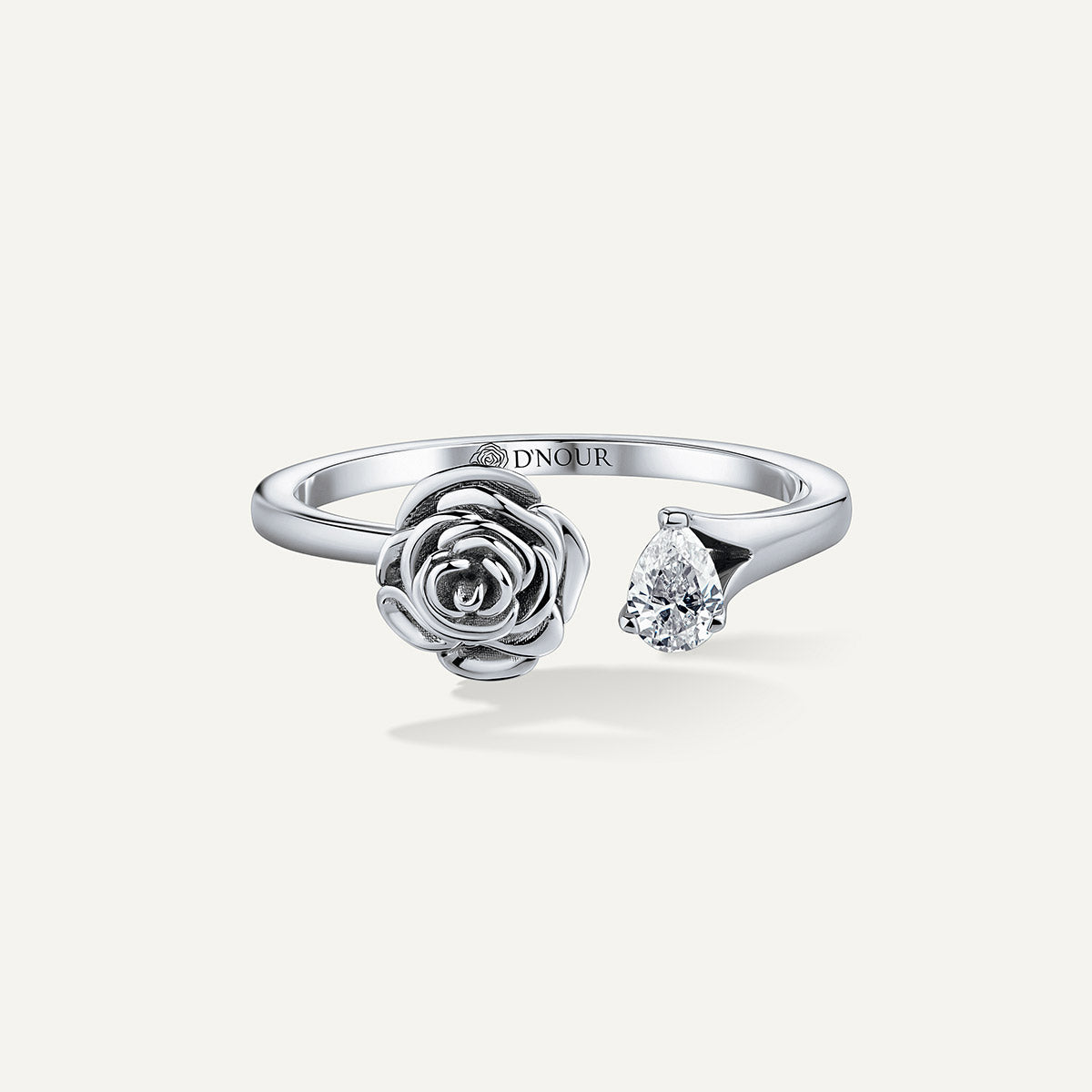 D'NOUR Rose Thank You Full Pear Diamond Ring