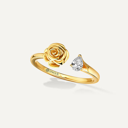 D'NOUR Rose Thank You Full Pear Diamond Ring