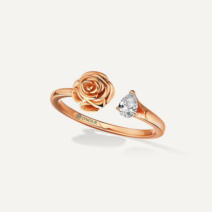 D'NOUR Rose Thank You Full Pear Diamond Ring