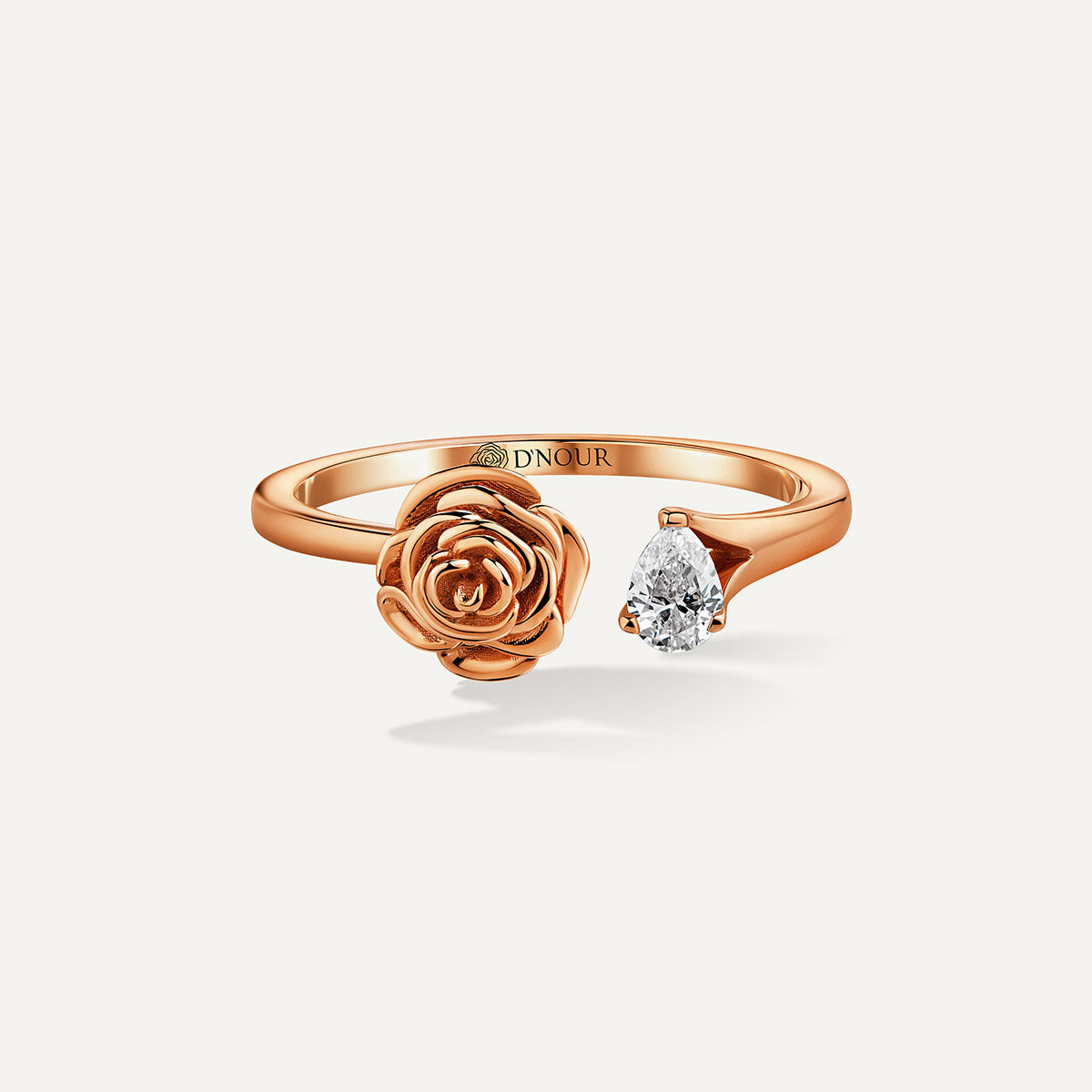 D'NOUR Rose Thank You Full Pear Diamond Ring