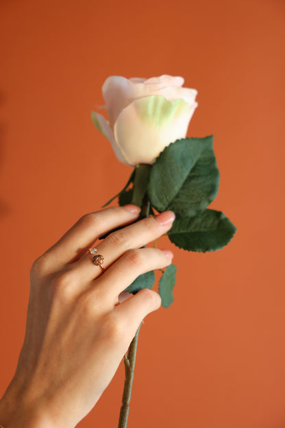 D’NOUR Rose Thank You Full Pear Diamond Ring lifestyle image