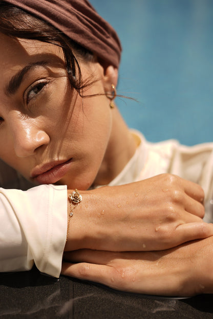 D’NOUR Rose Thank You Gold Mini Bracelet lifestyle image
