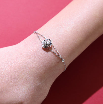 D'NOUR Rose Thank You Gold Mini Bracelet lifestyle image