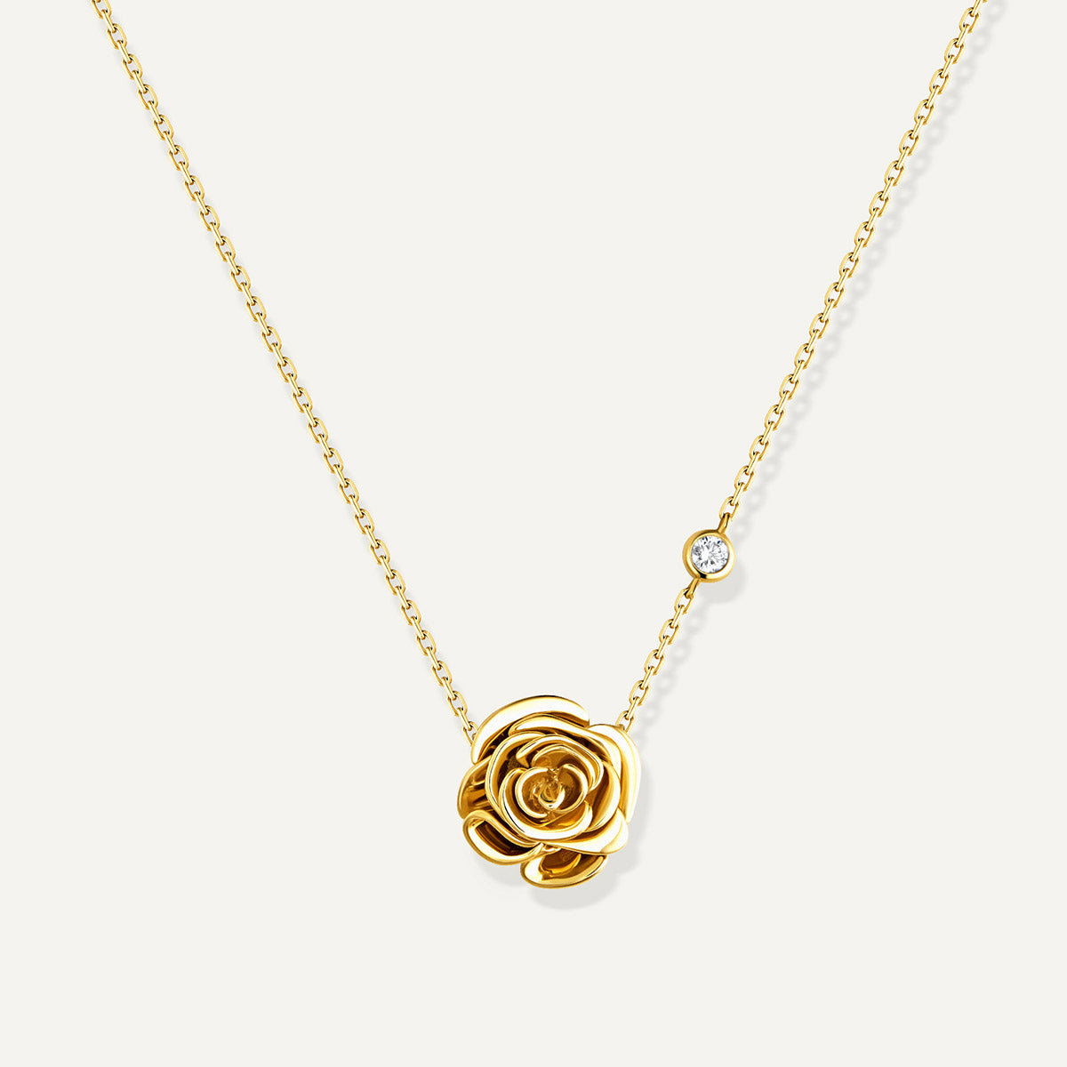 D'NOUR Rose Thank You Gold Mini Pendant