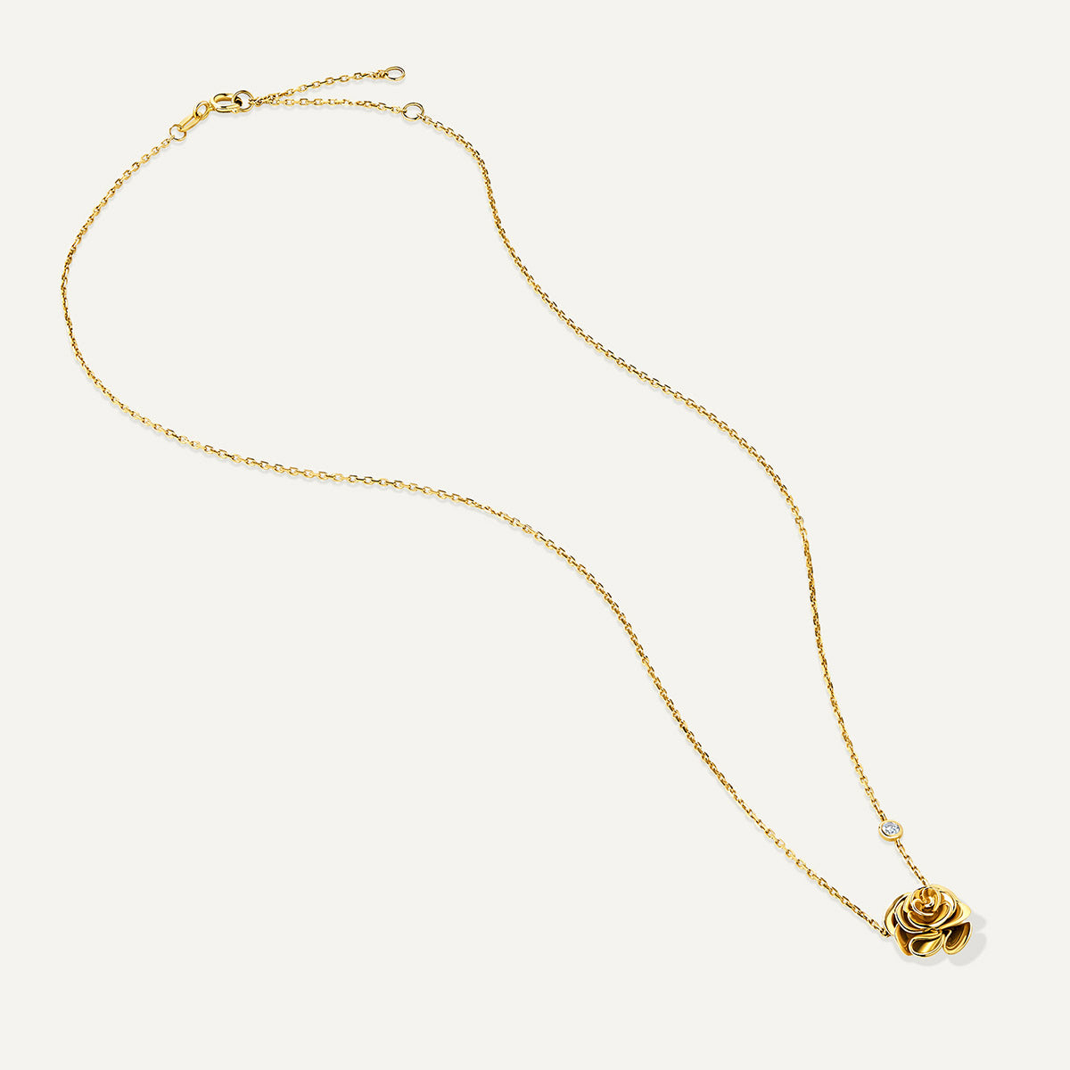D'NOUR Rose Thank You Gold Mini Pendant