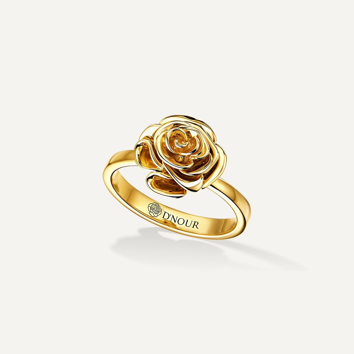 D'NOUR Rose Thank You Gold Mini Ring