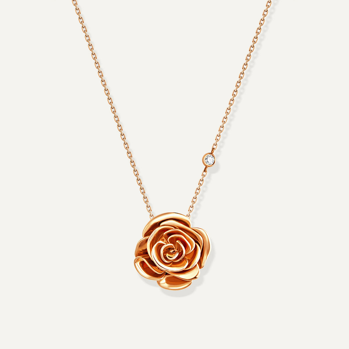 D'NOUR Rose Thank You Gold Pendant
