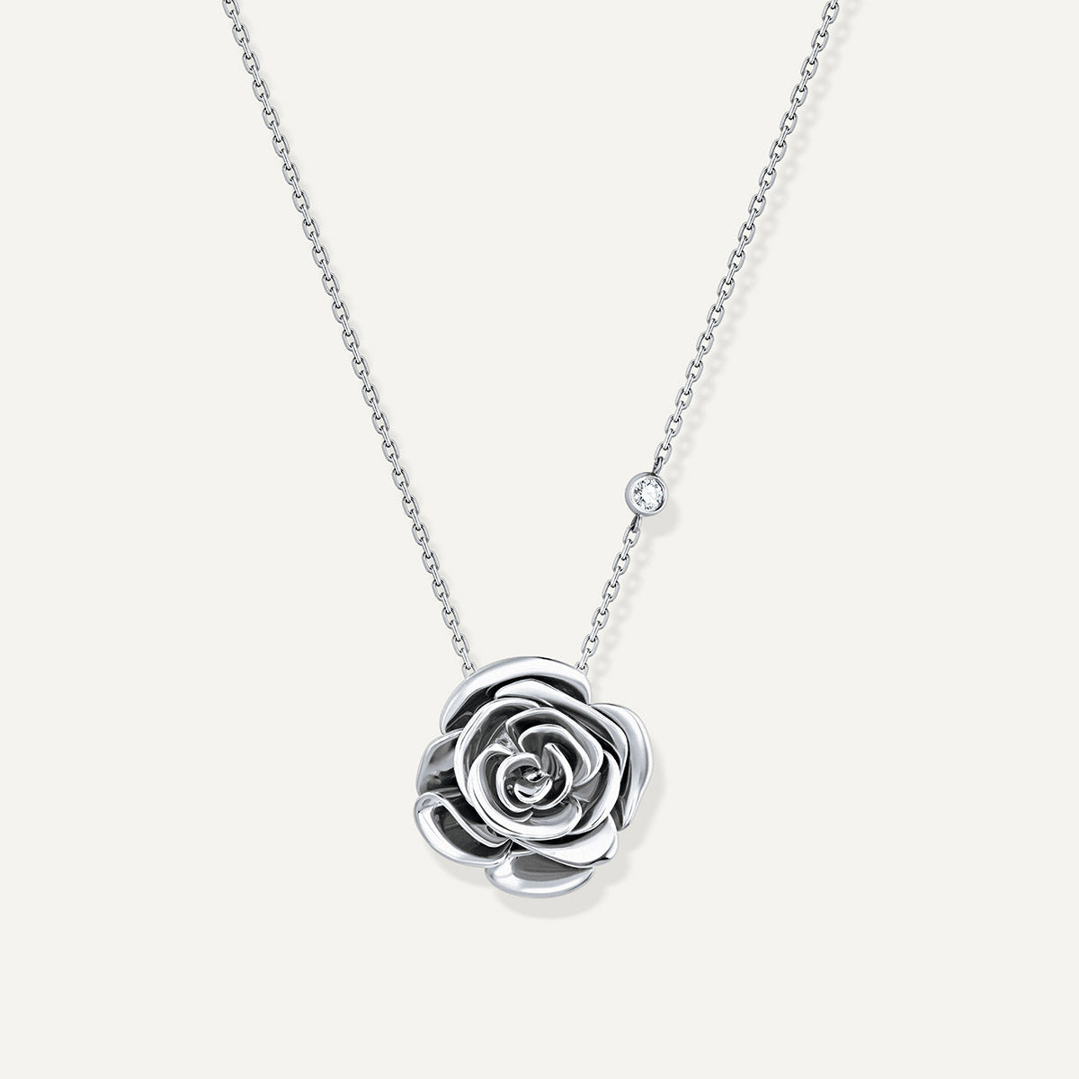 D'NOUR Rose Thank You Gold Pendant