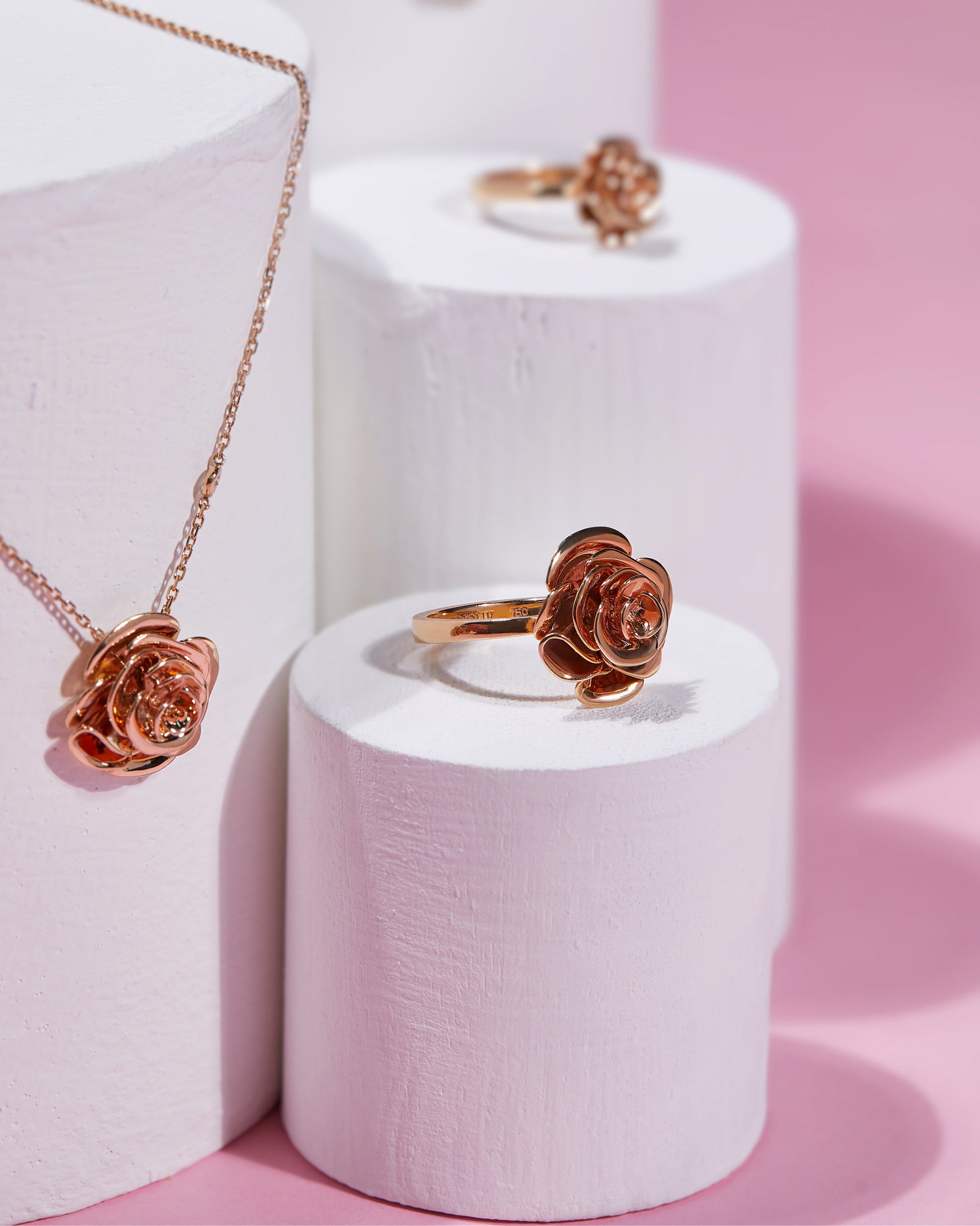 D'NOUR Rose Thank You Gold Ring