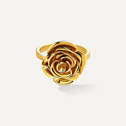 D'NOUR Rose Thank You Gold Ring