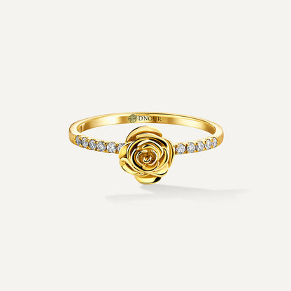 D'NOUR Rose Thank You Mini 12 Diamond Ring