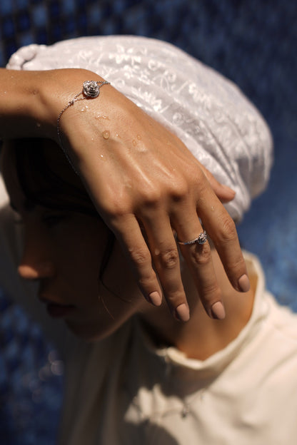 D'NOUR Rose Thank You Mini 12 Diamond Ring