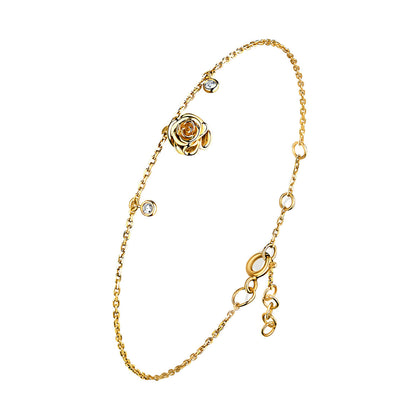 Rose Thank You Mini Diamond Bracelet